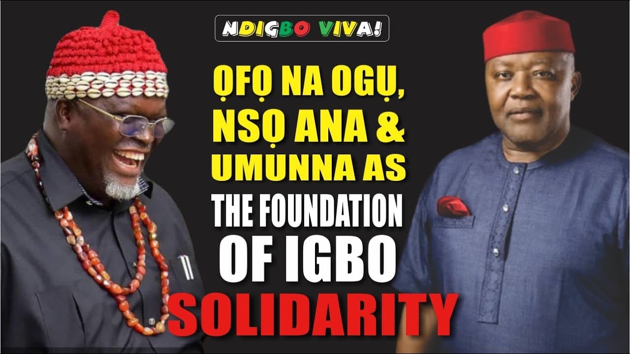 How to Achieve Unity and Solidarity Among Ndigbo | Dr. O. Ezuma | Ndigbo Viva Conversations (Part 2)